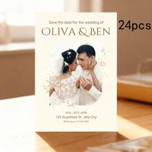 Customized Heart-Shaped Card, Customized Cake Card, Customized Card Content, Customized Invitation Card, Greeting Card, Wedding Season, Birthday, Christmas, Mother's Day, Valentine's Day, Chinese New Year - Wedding Card 1 - View 22