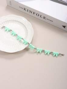 5/1 chiếc dây đeo eo đính hạt hình nơ dễ thương, dây đeo mũ kiểu dáng ngọt ngào, dây đeo mũ có thể tháo rời, thích hợp để tự làm mũ lưỡi trai lưới (không bao gồm mũ)., Mùa hè - Nhiều màu - Xem 8