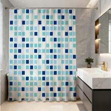 1件禅意石纹浴帘，简约水疗风格，以堆叠的石头和草倒映在平静的水中，营造日式禅意花园般的浴室装饰效果。防水面料浴帘，打造自然健康浴室氛围。 - E - 查看 6