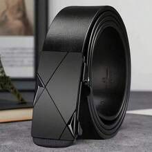 1pc Men's Star Eyelet Embellished Western Cowboy Style Heavy Duty Belt Suitable For Daily Use - Black - View 8