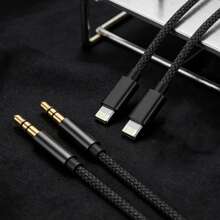 1-2个Lightning转3.5mm耳机插孔适配器，辅助音频线，兼容 14/13/12/11/XS/XR/8/7/6系列，适用于车载和家用音响系统 - 彩色 - 查看 1