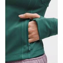 Lululemon Define Cropped Jacket Nulu LW3HWES - Deep Marina - View 3