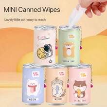 Random Style - Mini Portable Wet Wipes - Keep Hands Clean Anytime, Anywhere - A - View 5