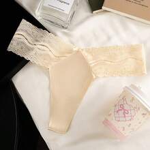 7-Pack Women's Silk Crotch Satin Panties Set, Luxury Underwear With Mulberry Silk Lining. Exquisite Hollow Lace Waistband, Mid-Waist Breathable Panties.Tangas Para Mujer, Hilos De Mujer,Ropa Interior Para Mujeres No Pinching, No Rolling, Comfortable Fit. Gift Box Set For Valentine's Day And Anniversaries. 7 Colors Available, Daily Essential Lingerie. - 彩色 - 查看 5