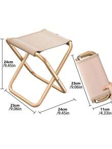 Tabouret pliant portable, chaise pliante légère et compacte pour le camping, la pêche, les files d'attente dans les trains à grande vitesse, le changement de chaussures à la maison, les étudiants en art. Robuste, avec plusieurs options de couleurs, facile à transporter et à ranger. Indispensable pour l'extérieur - Multicolore - Voir 10