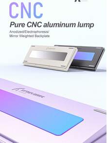 Teclado mecánico personalizado X75 RGB inalámbrico Bluetooth de 3 modos, de aluminio CNC puro - Ver 4