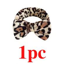 1/3pcs Leopard Print Bow Headband, Wrist Wrap Set With Printed Headscarf, Absorbent Wristband, Reusable Washing Wristband, Soft Microfiber Towel Wristband, Facial Cleansing Wristband For Women, Girls, Yoga, Running - Multicolor - View 13
