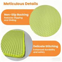 Thảm lót khay vệ sinh chống thấm nước tiểu hai lớp. Thiết kế dạng tổ ong hai lớp giúp bạn thu gom chất thải. Bạn chỉ cần nhấc thảm lên, toàn bộ chất thải sẽ rơi xuống, sau đó đổ lại vào khay vệ sinh để . - màu xanh lá - Xem 8