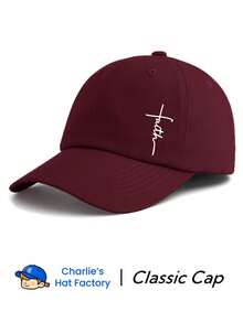 1 Piece Faith Print Baseball Cap, Classic Stylish Fashionable Soft Sweatband Adjustable Size Lightweight Sun Protection Versatile Classic Cap, Suitable For Outdoor Sports Daily Wear Party Vacation Perfect Gift For Families And Friends - Faith - 查看 9