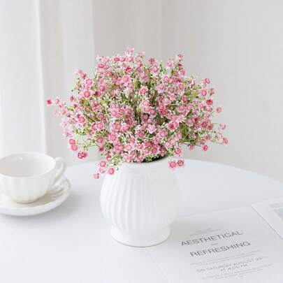 1 Bó hoa lụa nhân tạo - Bó hoa bầu trời sao, bó hoa mô phỏng, thích hợp trang trí nhà cửa, phòng ăn, phòng khách, sân vườn ngoài trời, dùng cho đám cưới, vườn gia đình và trang trí tiệc, hoa nhân tạo, hoa cưới, bó hoa cô dâu, đồ dùng đám cưới, trang trí đám cưới, hoa trang trí, trang trí mùa xuân