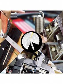 1套不锈钢32件套塞尺，精密仪器间隙校准尺，汽车气门嘴规套件，适用于专业仪器测量 - 銀色32片 - 查看 5