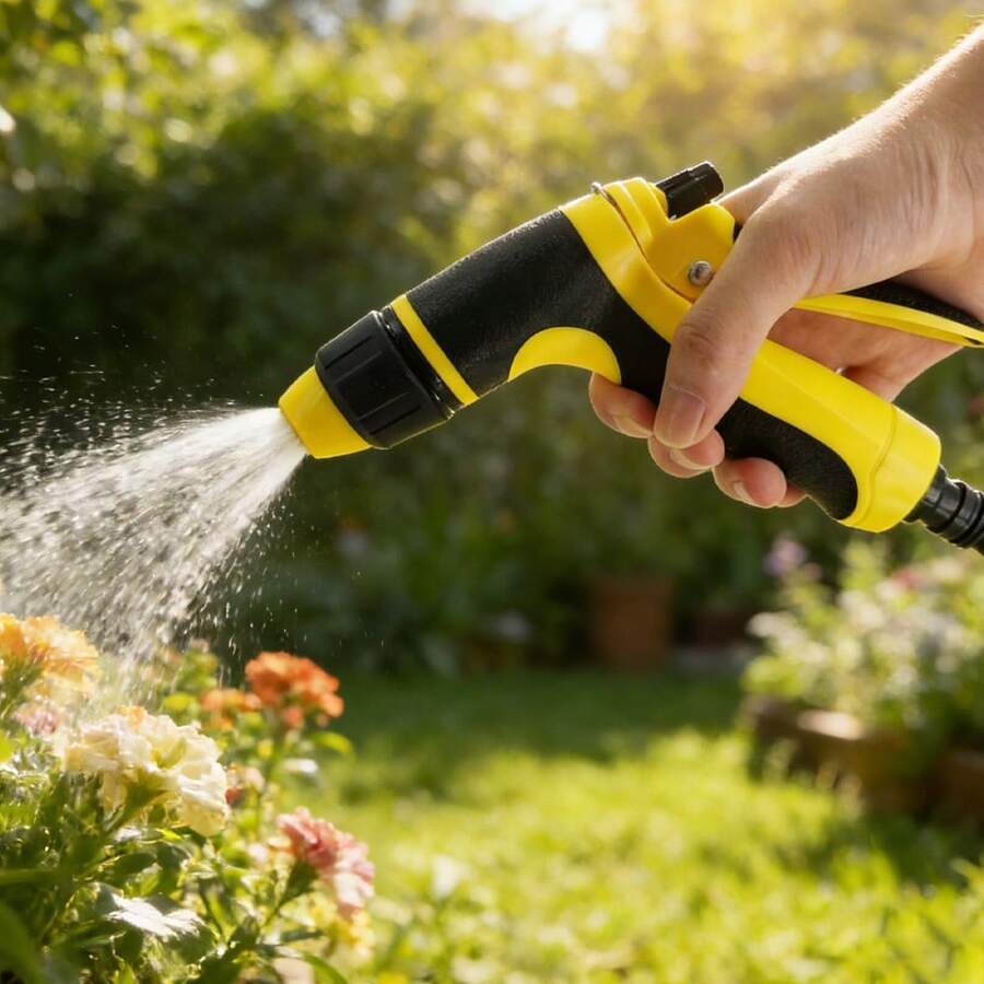 全新便携式高压水管喷嘴，可调节花园水管喷嘴，适用于洗车和宠物清洁工具 - A - 查看 1