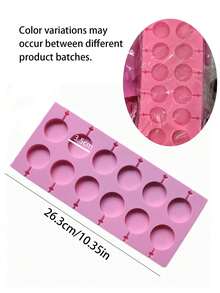 1pc 20-Cavity Silicone Lollipop Mold, Suitable For Making Cake Pops, Chocolates, Candies, Non-Stick, Oven/Dishwasher/Fridge , Baking Accessory, Kitchen Essential - Multicolor - View 15