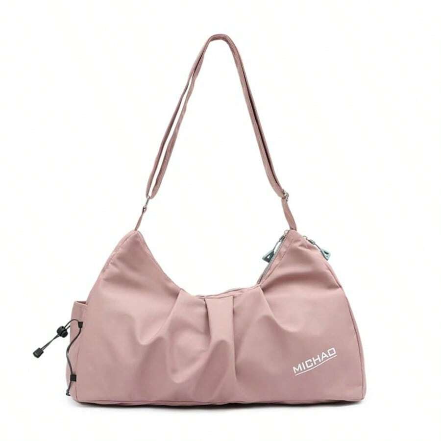 Waterproof Sports Bag With Wet/Dry Compartments, Small Boxing Bag, Sporty Travel Bag For Women - Pink - View 1