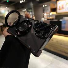 S26Ultra Magnetic Shock-Proof Phone Case With Airbag Protection, Applicable To S Series Phones S25, S23FE, S22 And 17, 16, 15, 14, 13, 12, 11 - Black - View 2