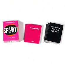 Splurt! Think Fast Say It First, Interactive Card Game, Suitable For Party, Family Gathering And Playing With Friends And Family, Game Gift!Cards Games,Adult Party Games,Friends Games,Gifts For Friends,Adult Games , Family - Card Game - 查看 4