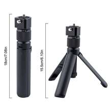 子弹时间旋转手柄，适用于 Insta360 X5/X4/X3、OSMO Pocket 3，360°旋转手柄，1/4英寸螺纹，承重6磅，紧凑型自拍杆兼桌面三脚架 - Tripod Handle - 查看 3