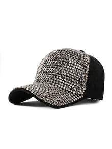 1顶女士可调节水钻棒球帽，时尚百搭尖顶帽，情侣款 - 棒球帽 - 查看 20
