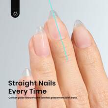 Beetles Soft Gel Nail Tips Short Almond 288pcs In 12 Sizes, Etch-X Pre-Etched Full Cover Acrylic Fake Nails Art - Almond Short 288pcs(Full Matte Nail Tips) - View 5
