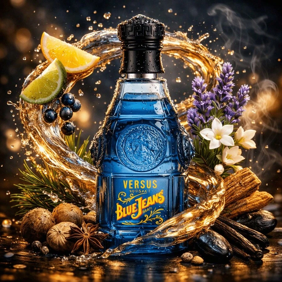 VERSACE - BLUE JEANS MAN 75ML EAU DE TOILETTE FOR MEN - Woody & Earthy - View 1