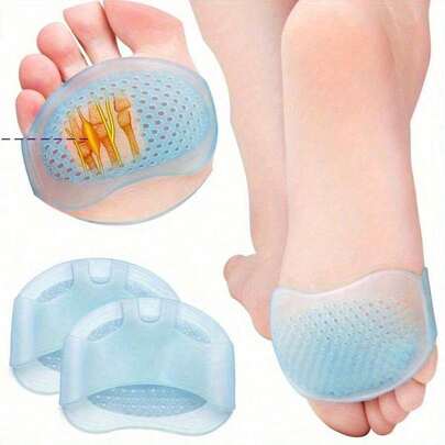 2pcs Unisex Midfoot Cushions, Non-Slip Wear-Resistant Insoles, Breathable Comfortable Forefoot Pads, Durable And Supportive Shoe Accessories