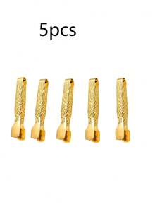 1pc Gold-Color Tea Accessories Set: Incense Clip, Tea Tong, Sugar Tong, Ice Tong - Gold - View 15