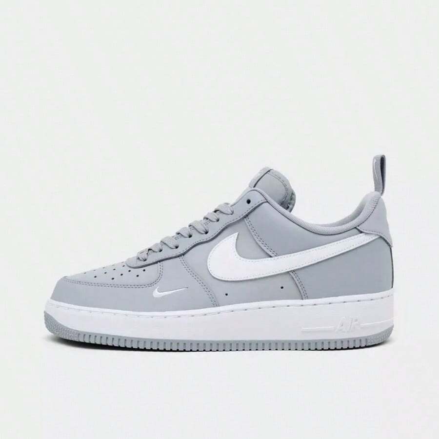 Nike Air Force 1 '07 LV8 Grey White Casual Shoes Men's IR5599-002 - 灰白色 - 查看 1