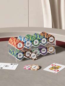 10片/5片/1片装派对卡牌游戏筹码、棋盘游戏筹码、休闲游戏筹码、派对活动筹码 - 查看 3