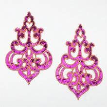 2 Stücke goldfarbene Pailletten-Stickerei Ausschnitt-Aufnäher, geeignet für Kleidung & Taschendekoration - mehrfarbig - Übersicht 6