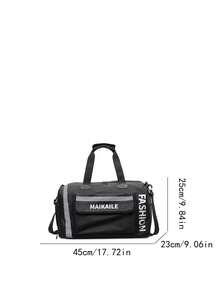 Reflective Trim Sport Duffel Bag | Large Lightweight Travel Tote With Shoe Compartment | Unisex Gym Weekender - Multicolor - View 3