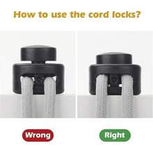 10PCS  Shoelace Buckles, Spring-Loaded Adjustable Buckles, Lazy-Style No-Tie Round Double-Hole Shoelace Clips, Multi-Color Plastic Rope Locks, Double-Hole Spring Stoppers, Sliding Fasteners, Button Rope End Buckles For Drawstring Clothing, Shoelaces, Backpacks, And Lanyards (Mixed Colors), Pig-Nose Bread Adjustable Shoelace Buckles, Spring Buckles. - 查看 3