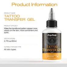 80ML Professional Tattoo Stencil Transfer Gel - 1PC/2pcs | Enriched With Aloe Vera, Gentle & Non-Irritating, Fast-Drying | Perfect For Stencil Paper & Thermal Copiers | Provides Clear, Long-Lasting Transfers - White - View 11