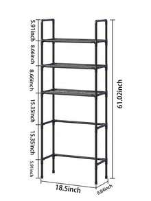 1pc Bathroom Storage Rack, Floor-Standing Bathroom Shelf, Bathroom Storage Organizer, Bathroom Accessories, Laundry Rack, Balcony Storage Shelf - Multicolor - View 13