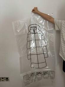 5pcs Extra Large Vacuum Storage Bags, Thick Compression Bags, Long Rectangular Design, No Power Required, Protect Clothes & Save Space - Multicolor - View 12