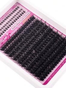 150D+Lower Eyelashes Lash Clusters Long 6-16mm Lash Spikes Lower Eyelashes D 210/190pcs Eyelash Clusters Volume Individual Lashes DIY Spiky Lash Extension Manga Cluster Eyelash Extensions Mink Strips Lashes Thick - D - View 7