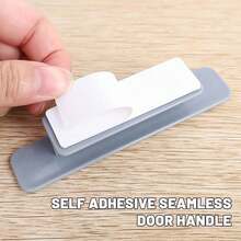 2pcs Punch-Free Door Handle Self-Adhesive Pull, Multi-Purpose Puller, Adhesive Cabinet Drawer Handle - Multicolor - View 5