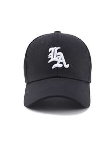 1/2pcs Unisex Couple Baseball Cap, 3D Embroidery, Black & White, Minimalist, Sun Protection Hat - A - View 9