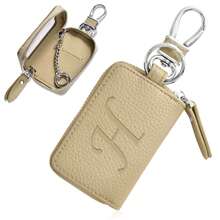 Móc khóa thông minh đa năng thời trang, unisex, thiết kế dập nổi chữ, cửa sổ trong suốt, có khóa kéo, tương thích với chìa khóa thông minh, kèm móc khóa carabiner, kiểu dáng dễ thương, phù hợp cho đi làm và đi học. - Màu be - Xem 24