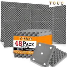 TOUO 8色聲學泡棉 蛋槽牆面隔音棉 6-48片 高密度吸音材料 天花板噪音隔絕 - Egg Trough - 查看 71