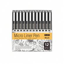 1 Set Black Outline Sakura Painting Pens, Waterproof Liner Pens For Art Students, Manga & Anime Design - Drawing Pen - View 8