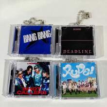 热门K-POP迷你专辑挂件NFC盒：《DEADLINE》、《BANG BANG》、Hearts2Hearts《RUDE!》、《ARIRANG》迷你CD专辑盒、链条DVD盒、NFC CD盒、明星粉丝周边DIY纪念迷你CD挂件钥匙扣 - 彩色 - 查看 4