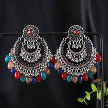 New Exaggerated Dynamic Exotic Dance Accessories Earrings - Multicolor - View 8