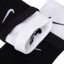 Nike 訓練運動襪高筒襪 通用 男女同款 黑色 - 黑與白 - 查看 4