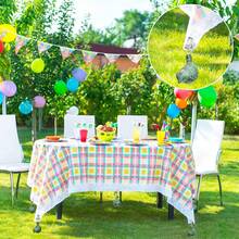 4 件套铸铁复古鸟形桌布坠，夹式挂钩吊坠套装，适用于户外家居花园派对婚礼野餐桌布 - 綠色 - 查看 7