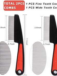 2pcs Deep Cleaning Hairbrush For Scalp, Compact Teeth Dandruff Remover, Long Handle Grooming Brush - View 5