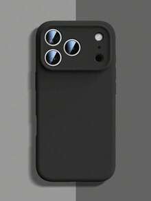 1个高品质液态黑色TPU防震手机壳，适用于 17、17 Pro Max、17 Pro、17 Air、17、16、15、14、13、12、11 Pro Max Plus，触感柔软，防震保护 - 黑色 - 查看 2