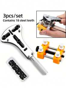3pcs/Set Watch Repair Tools, Adjustable Case Back Opener, Caseback Remover, With Movement Holder, Handmade Gift - Style 1 - View 2