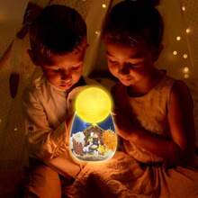 Set De Artesanía Con Recipientes De VidrioKit de Contenedor Transparente Iluminado Niños Pinta Tu Propia Lámpara Set De Juguetes DIY Luz Nocturna Regalo De Cumpleaños Y Navidad Para Niños. Jesús - Multicolor - Ver 4