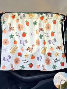 1 pieza Parasol para ventana lateral de coche con diseño de oso de dibujos animados y dinosaurio para bebé - Parasol con ventosas que proporciona privacidad y bloquea la luz solar - Multicolor - Ver 11
