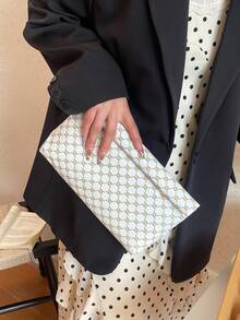 2026 Spring New Fashion Personalized Clutch Bag, High-End Printed Versatile Convenient Envelope Bag - White - View 6